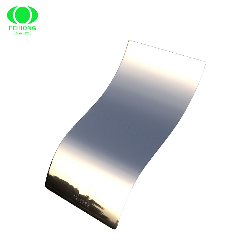 560 ℃ Chrome miroir à haute brillance et revêtement en poudre de liaison métallique