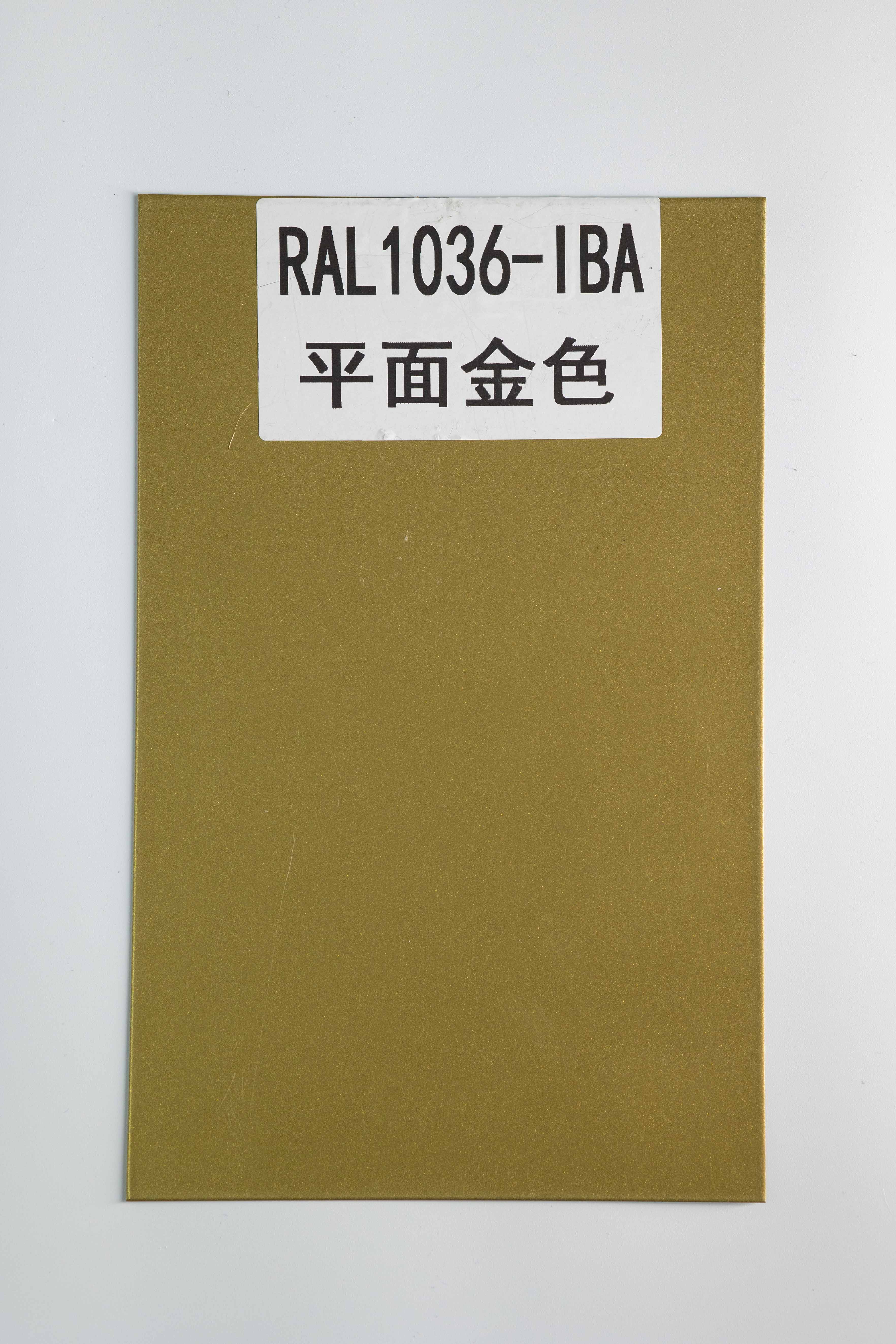 Revêtement en poudre de polyester époxy doré métallisé Ral1036 pour chaises en métal