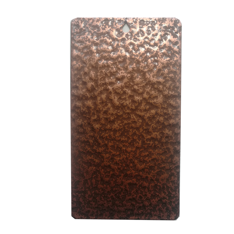  Revêtement en poudre de texture de marteau de cuivre antique/argent/or/laiton/bronze de jet de polyester pur