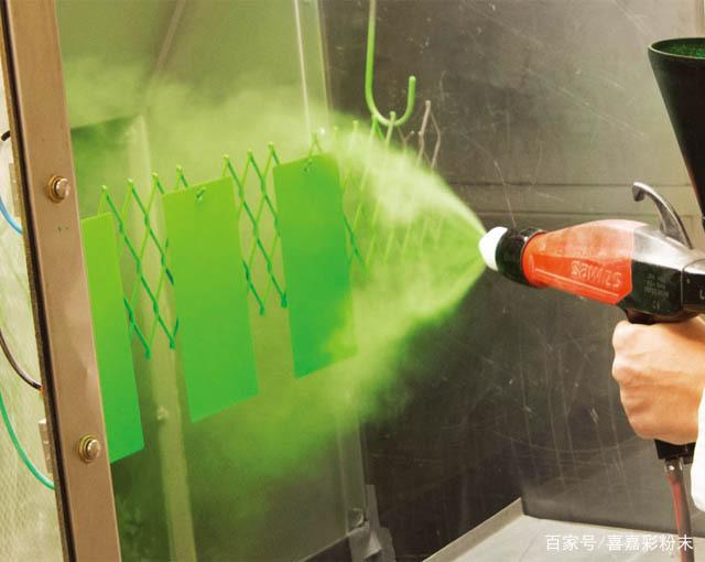 Poudre de revêtement en poudre de polyester vert RAL6005 / 6018 Peinture en poudre Pintura en polvo